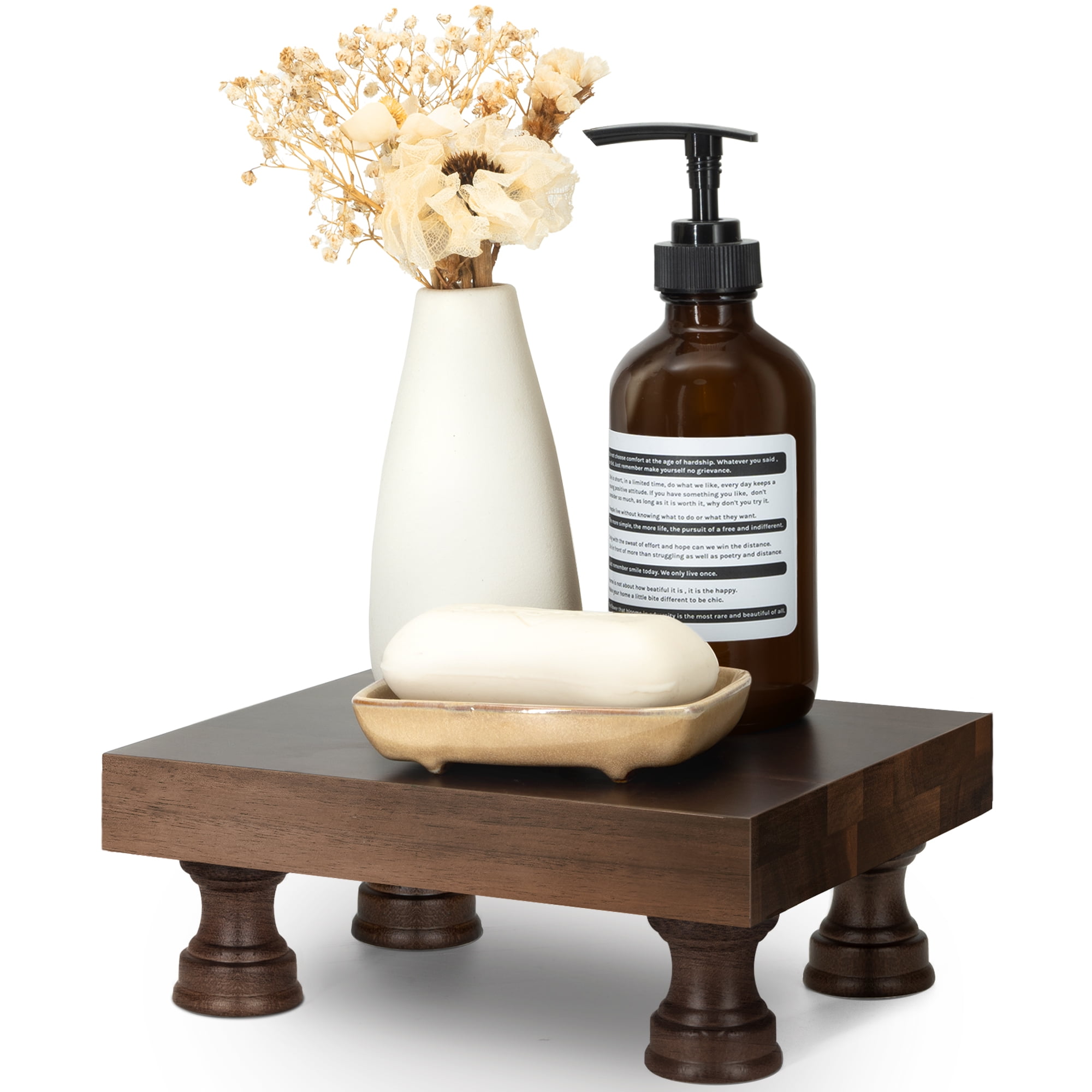 EOSAHR Decorative Display Risers for Farmhouse Decor - Acacia Wood ...