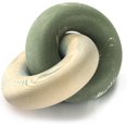 thumbnail image 1 of EOSAHR Boho Pine Wood Knot Decor - Wooden Chain Link Decor for Coffee Table, Book Shelf & Side Table - Decorative Knot with Simple Modern for Home Décor Accents (Green & Yellow), 1 of 1