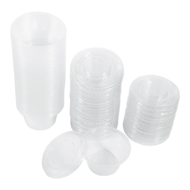 50Pcs Disposable Takeaway Sauce Cup Containers Food Box with