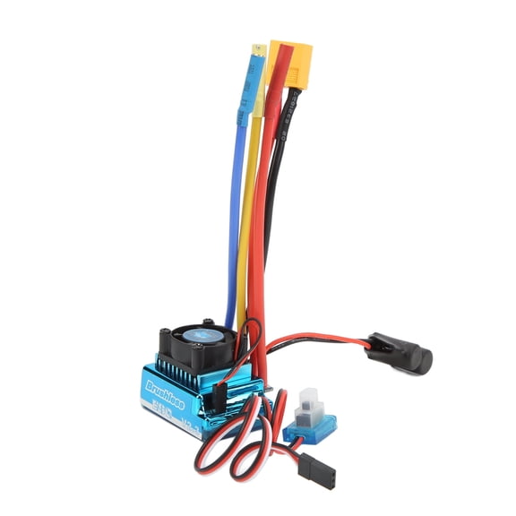 EOTVIA Brushless ESC,120A RC Brushless ESC Programmable Waterproof Dustproof 9th Level Acceleration XT60 Plug ESC For 1/10 1/8 RC Car,120A ESC