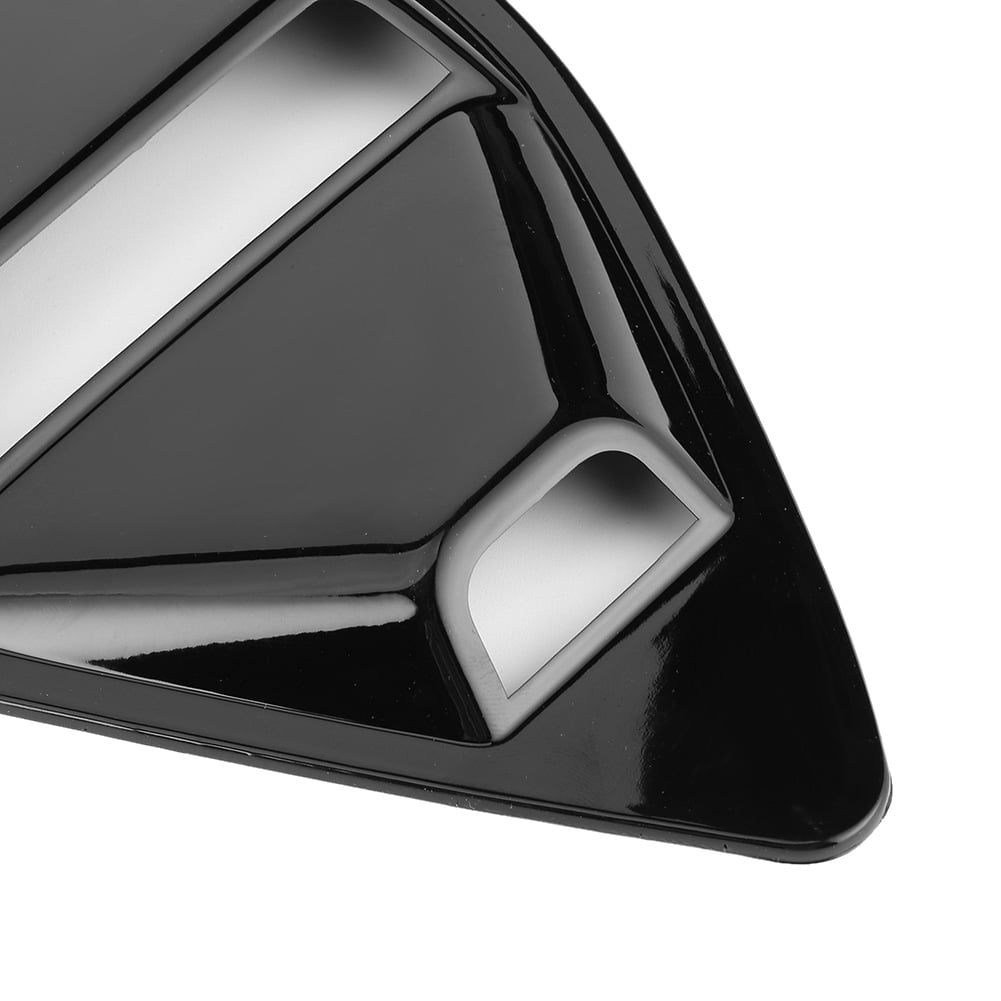 EOTVIA Car Window Louver Decor,Window Side Vent,Glossy Black Car Window
