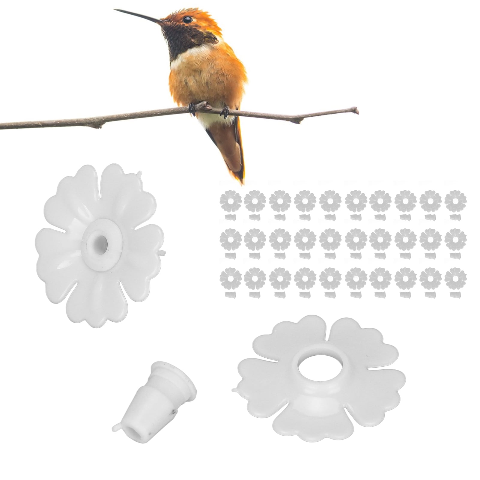 EOTVIA Hanging Feeder Replacement Parts,Bird Feeder Replacement Parts,30 Set Hummingbird Feeder