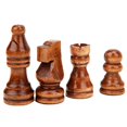 thumbnail image 1 of International Chess Game Pieces, adult 32PCS Wooden International Chess Game Set Wood Pieces Without Chessboard Gift Interactive, 1 of 8