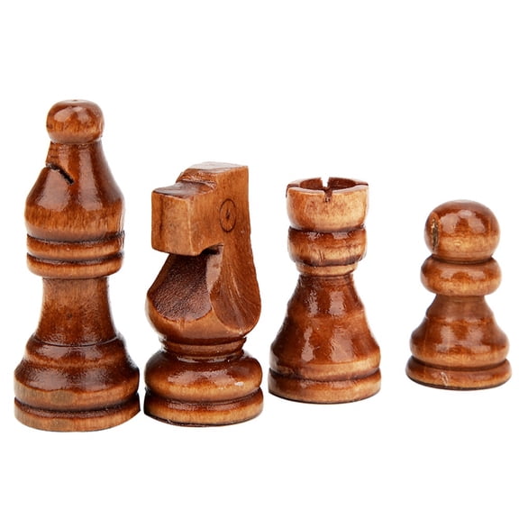 International Chess Game Pieces, adult 32PCS Wooden International Chess Game Set Wood Pieces Without Chessboard Gift Interactive