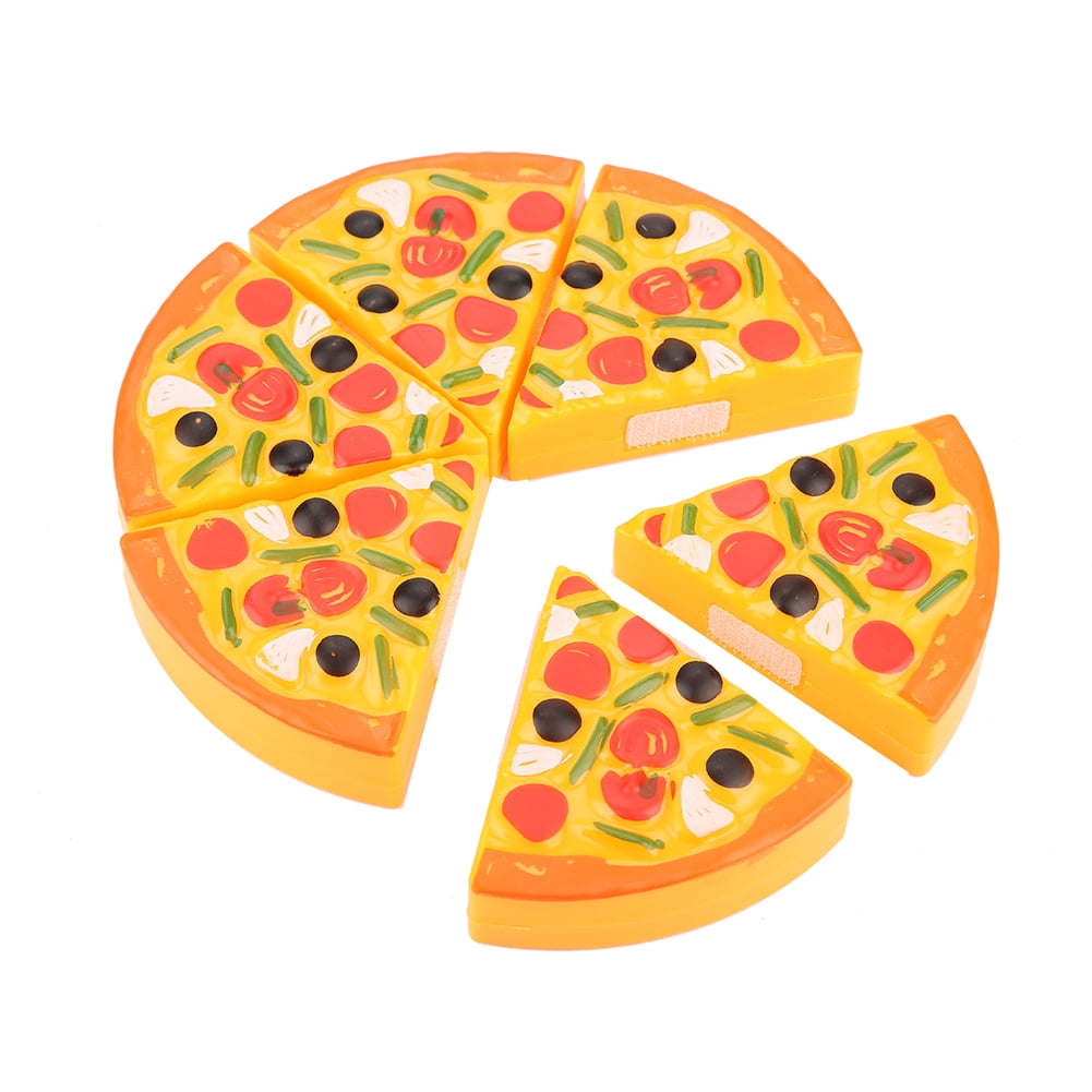 EOTVIA Six Sliceable Plastic Pizza Toy Pizza Toy For Kids, Food Cooking