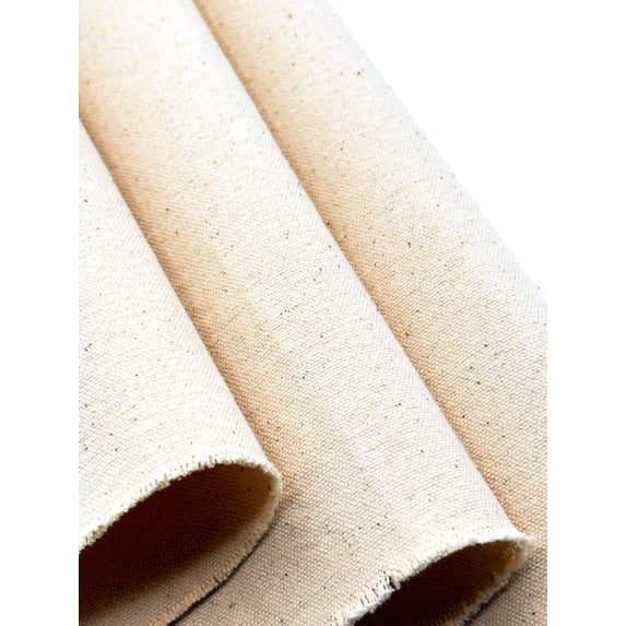 EOVEA - Canvas Fabric by The Yard - 100% Cotton Duck, 62-Inch Wide Heavy Duty Canvas Natural, Durable & Breathable for Upholstery, Bags, Crafts & DIY Projects (7oz Natural, 1 Yard)