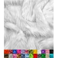thumbnail image 1 of EOVEA Shaggy Faux Fur Fabric by The Yard - 36" X 60" Inch - Long Pile Fur - Fake Fur Materials - Soft & Fluffy Craft Fabric Supplies for DIY Arts & Crafts, Apparel, Costume, Rug(White, One Yard), 1 of 5