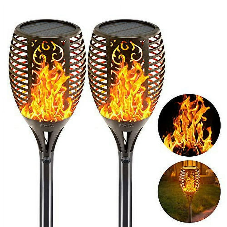 2-Pack: Solar Torch Lights Outdoor 2-Pack: Solar Torch Lights Outdoor