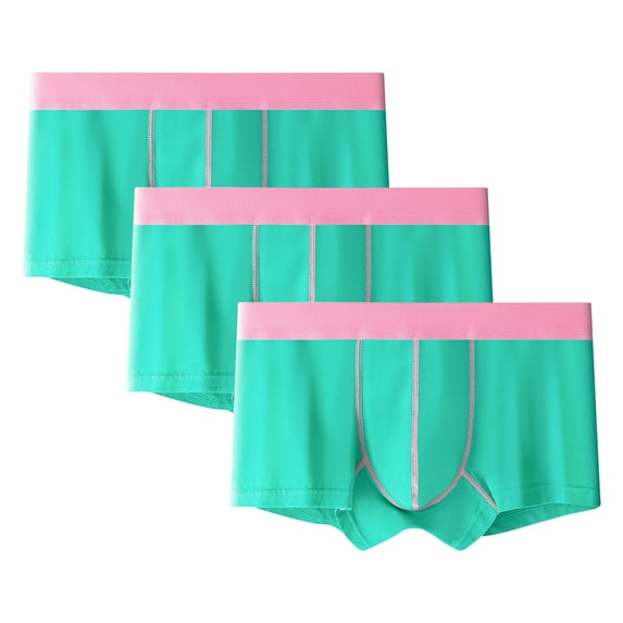 EOYWHK 100% Cotton Underwear Men 3 Pack Boxer Briefs for Big and Tall Mens Ultra Soft Comfort Breathable Tagless Seamless Loose Underpants for Athletic Gym Running ,L-4XL