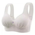thumbnail image 1 of EOYWHK 1PC Bras for Women Big Bust, Woman Color Thin And Steel Hoop Gathered Breathable Underwear For Daily Bras, 1 of 2