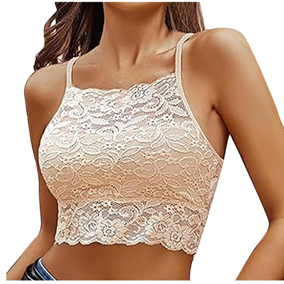 EOYWHK 1PC Bras for Women No Underwire, Women's Solid Lace Wrapped Chest And Backless Ultra-thin Bra With Padding Breathable Underwear Daily Bra