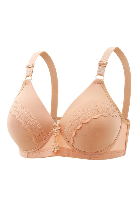 1PC Nursing Bras for Women, Woman Color Thin And Steel Hoop Gathered Breathable Underwear For Daily Bras