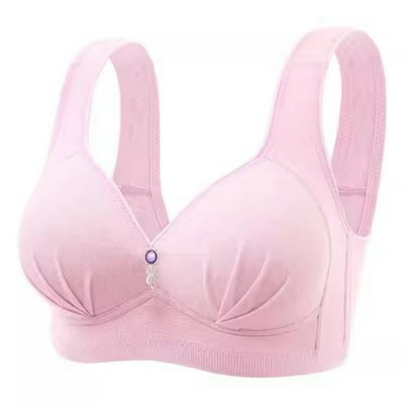 EOYWHK 1PC Plus Size Bras, Woman Color Thin And Steel Hoop Gathered Breathable Underwear For Daily Bras