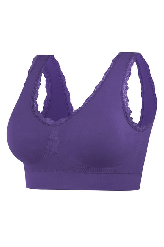 1PC Plus Size Bras, Women Yoga Solid Sleeveless Cold Shoulder Casual Tanks Blouse Tops Intimates