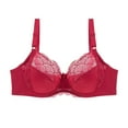 thumbnail image 1 of EOYWHK 1PC Push Up Bras, Women's Solid Color Ring Oversized Gathering Underwear Daily Bra, 1 of 1