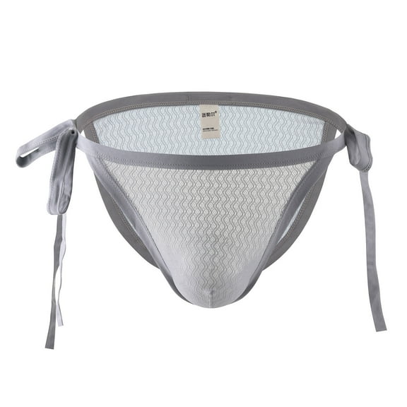 EOYWHK Athletic Underwear for Men Breathable Brief Tie Side Drawstring Underwear Crochet Swimwear Brief Clearance,M-3XL