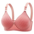 thumbnail image 1 of EOYWHK Bandaue Bras for Women Embroidered Glossy Comfortable Breathable Bra Underwear No Rims, 1 of 2