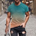 thumbnail image 1 of EOYWHK Big and Tall Athletic T-Shirts for Men Casual Basic Tees Muscle Fit Gradient Color Short Sleeve Workout Gym Basketball Shirts Clearance,M-5XL, 1 of 5