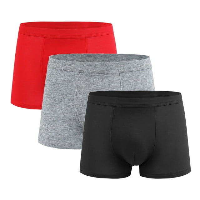 EOYWHK Big and Tall Men Boxer Briefs 3 Pack Athletic Breathable Underwear Compression Seamless Ultra Lightweight Soft Trunks Clearance,L-4XL