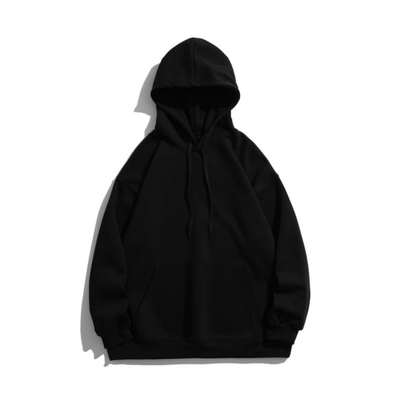 EOYWHK Black T Shirts for Men Men Casual Fashion Round Neck Pocket Pullover Long Sleeve Tops Sweatshirt