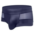 thumbnail image 1 of EOYWHK Boxer Briefs for Men,Soft Breathable Underwear,Clear Bandage Seamless Mesh Trunks, 1 of 3