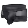 thumbnail image 1 of EOYWHK Boxer Briefs for Men,Soft Breathable Underwear,Clear Bandage Seamless Mesh Trunks, 1 of 4