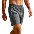 thumbnail image 1 of EOYWHK Chino Shorts Quick Dry Breathable Elastic Waist Chino Shorts for Men Soft Lightweight Casual Activewear Daily Wear Outdoor Gray S, 1 of 6