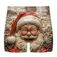 thumbnail image 1 of EOYWHK Christmas Boxers for Big and Tall Men 5" Inseam Boxers Underwear Long Slim Leg Comfort Panties Stretch Sleepwear Nightwear,S-5XL, 1 of 3