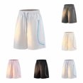 thumbnail image 1 of EOYWHK Denim Shorts Relaxed Fit Elastic Waist with Pockets Mens Casual Shorts for Men Soft Lightweight Breathable Wear Daily Wear Outdoor Black, Size L, 1 of 5