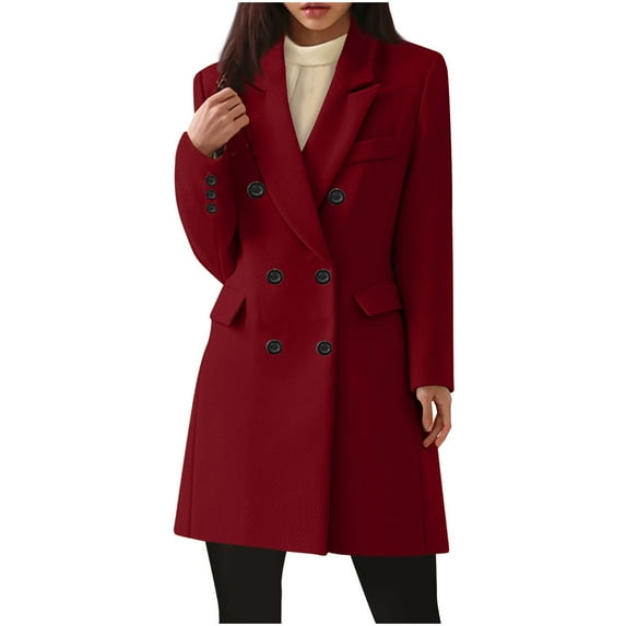 EOYWHK Dressy Mens Coats Wool Jackets for Women Plus Size Trench Coats Dressy Pea Coats Business Casual Winter Overcoats Winter ,S-5XL
