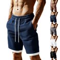 thumbnail image 1 of EOYWHK Golf Shorts with Pockets Elastic Waist Drawstring Mens Golf Shorts Soft Lightweight Breathable Casual Activewear for Men Black, Size L, 1 of 8