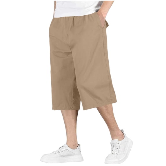 EOYWHK Hiking Shorts Men Multi Pocket Mens Hiking Shorts Soft Lightweight Breathable Casual Activewear for Men Daily Wear Outdoor Training Coffee, Size XXXXXL