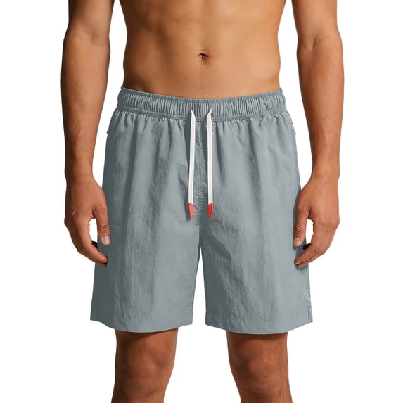 EOYWHK Hiking Shorts Men Quick Dry Cargo Shorts with Multi-Pockets Elastic Waist Mens Hiking Shorts Soft Lightweight Breathable Beach Shorts for Men Gray, Size L