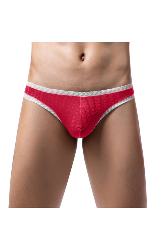 Lace Thongs for Men G-String Thong Silk Soft T Back Stretch String Low Rise Brief Underwear Couples Sleepwear Nightwear