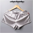 thumbnail image 1 of EOYWHK Men Boxer Brief Underwear Low Rise Side Split Elastic Waist Loose Wide Leg Lightweight Swim Trunks Sleepwear Bottom Clearance,M-3XL, 1 of 3