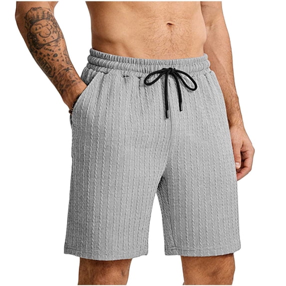 EOYWHK Men Shorts Athletic with Pockets Elastic Waist Athletic Shorts for Men Soft Lightweight Breathable for Basketball Running Gym Active Gray, Size S