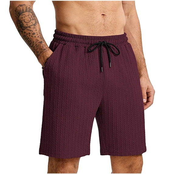 EOYWHK Men Shorts Athletic for Men Casual Elastic Waist Athletic Shorts for Men Soft Lightweight Breathable Shorts for Basketball Running Gym Active Red XXXL