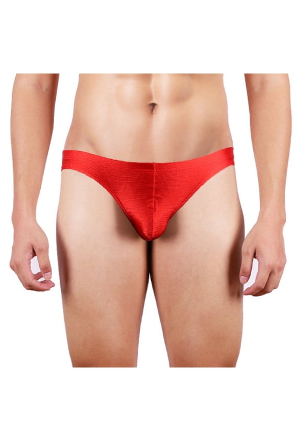 Men Thong Underwear Clearance,Mens G-String Thong High Split Loose Lightweight Seamless Comfy Underwear with Pouch