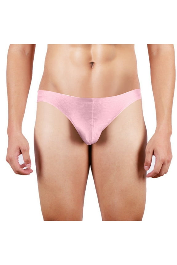 Men Thong Underwear Clearance,Mens G-String Thong High Split Loose Lightweight Seamless Comfy Underwear with Pouch