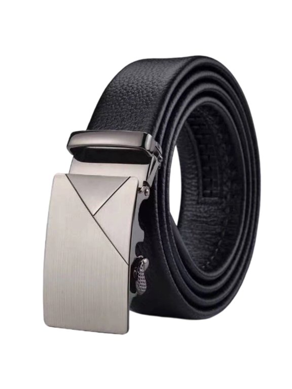 Men's Belts Casual Snug Fit Micro Adjustable Matte Alloy with Micro Fit for Casual Work Belts Men Modern Desgin Practical Daily Use Black Free Size