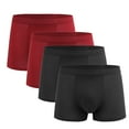 thumbnail image 1 of EOYWHK Men's Underwear 4 Pack Big & Tall Anti-Chafing Boxer Briefs Breathable Mid Rise, Tagless Design with Stretch Panels for Maximum Comfort,L-4XL, 1 of 4