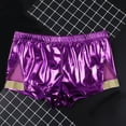 thumbnail image 1 of EOYWHK Mens Boxer Brief Elastic Waist Side Split Shorts Seamless Breathable Low Rise Sequin Underwear for Nightclub, 1 of 4