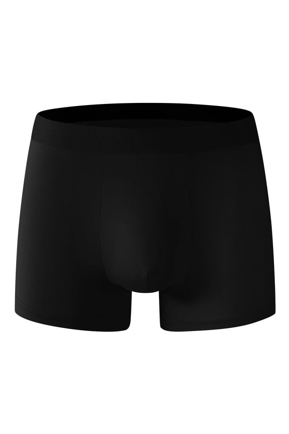 Mens Boxer Briefs Compression Fit Underwear Color Blocked Seamless Moisture Wicking Boxer Odor-Resistant Short Underpants