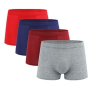 EOYWHK Mens Boxer Briefs Multipack Clearance,Big and Tall Mens Compression Underwear Breathable Seamless Stretch Underwear Clearance,L-4XL
