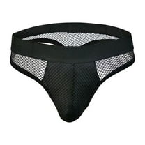EOYWHK Mens Cotton Underwear Fishnet Breathable Thongs Lace Clear Seamless Breathable Underwear