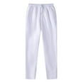 thumbnail image 1 of EOYWHK Mens Dress Pants Men's Fashion Drawstring Elastic Waist Solid Color Casual Sweat Length Pants, 1 of 6