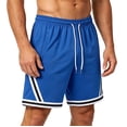 thumbnail image 1 of EOYWHK Mens Gym Shorts with Pockets Quick Dry Breathable Relaxed Fit Workout Shorts for Men Soft Lightweight Breathable for Workout Training Blue, Size XXXXL, 1 of 5