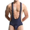 thumbnail image 1 of EOYWHK Mens Jumpsuits Bodycon Jockstrap Breathable Wrestling Singlet U-Back Thong Sleeveless G-string Underwear Leotard Underpants, 1 of 9