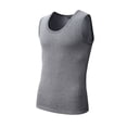 thumbnail image 1 of EOYWHK Mens Thermal Camisoles Casual Sleeveless Vests Round Neck Solid Color Muscle Slim Fit Undershirts Rollbacks, 1 of 3