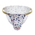thumbnail image 1 of EOYWHK Mens Thong Underwear Stars Print Seamless Low Rise Brief String Tie Side Nightclub Bottom with Pouch Clearance, 1 of 5